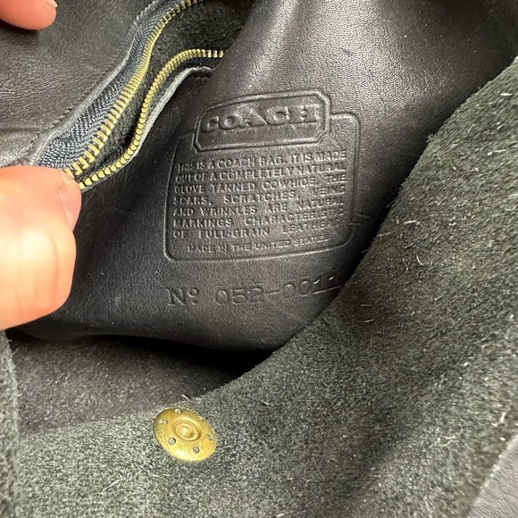 Coach Vintage Binocular Crossbody Bag Leather Unique Fold Over Top Pull Black - Picture 16 of 16